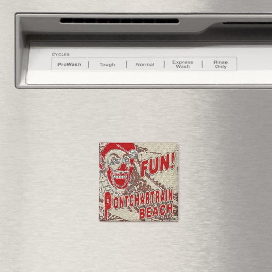 Pontchartrain Beach Fun Clown Magnet (In Situ (Geschirrspüler))