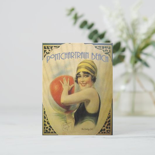 Pontchartrain Beach Poster Postkarte (Stehend Vorderseite)