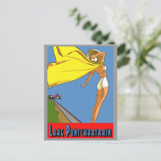 Pontchartrain Poster Postkarte (Stehend Vorderseite)
