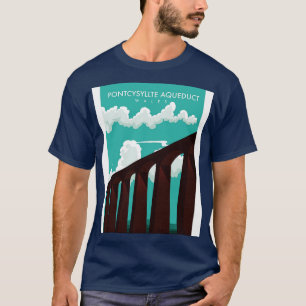 Pontcysyllte Aqueduct Wales Reiseposter T-Shirt