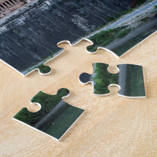 Ponte and Castle Sant'Angelo at dawn - Rom, Italy Puzzle (Seite)