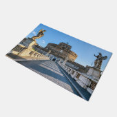 Ponte and Castle Sant'Angelo - Rom, Italien Fußmatte (Schrägansicht)