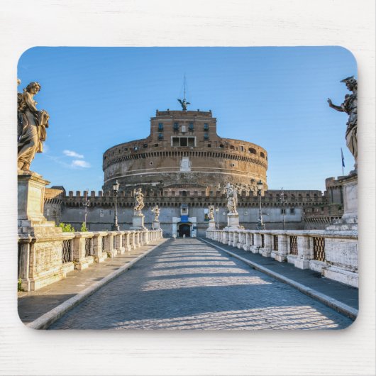 Ponte and Castle Sant'Angelo - Rom, Italien Mousepad (Vorne)