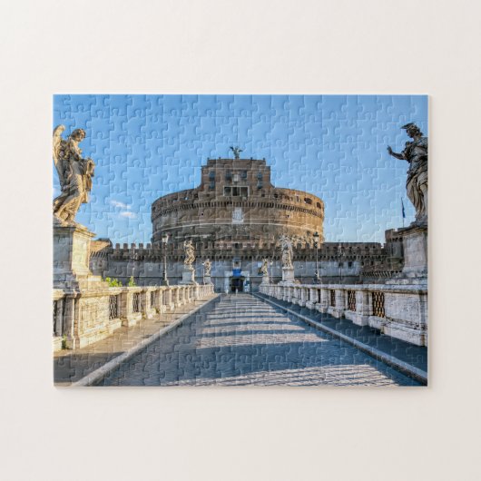 Ponte and Castle Sant'Angelo - Rom, Italien Puzzle (Horizontal)