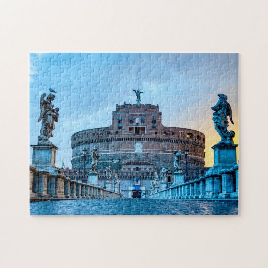 Ponte and Castle Sant'Angelo - Rom, Italien Puzzle (Horizontal)