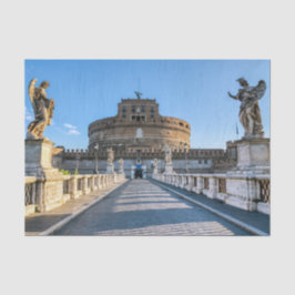 Ponte and Castle Sant'Angelo - Rom, Italien Seidenpapier