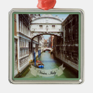 Ponte dei Sospiri Venezia Silbernes Ornament