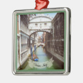 Ponte dei Sospiri Venezia Silbernes Ornament (Links)