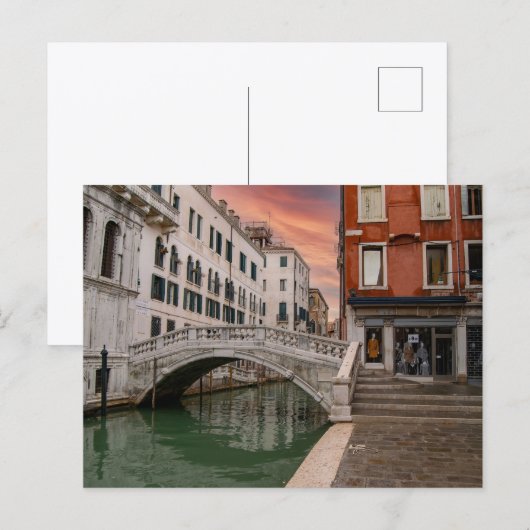 Ponte di Canonica, Venice Postkarte (Vorne/Hinten)