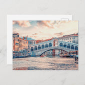 Ponte di Rialto Postkarte (Vorne/Hinten)