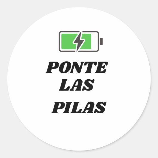 PONTE LAS PILAS STICKERS (Vorderseite)