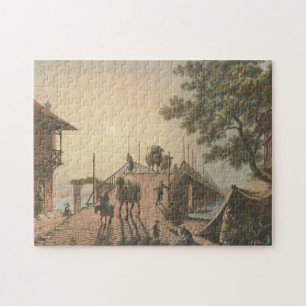 Ponte piccolo, Kleine Brücke im Islamischen Dorf Puzzle