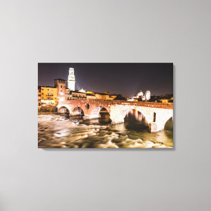 Ponte Pietro de Verona Leinwand