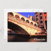 Ponte Rialto Postkarte (Vorne/Hinten)