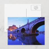 Ponte Sant' Angelo und Castel Sant'Angelo Postkarte (Vorne/Hinten)