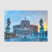 Ponte Sant'Angelo at dawn - Rome Italy Seidenpapier (Vorderseite)