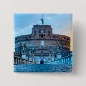 Ponte Sant'Angelo im Morgengrauen - Rom Italien Button (Vorderseite)