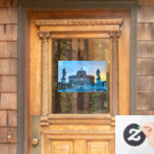 Ponte Sant'Angelo im Morgengrauen - Rom Italien Fensteraufkleber (Haustür)