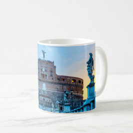 Ponte Sant'Angelo im Morgengrauen - Rom Italien Kaffeetasse