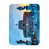 Ponte Sant'Angelo im Morgengrauen - Rom Italien Magnet (Vertikal)