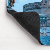 Ponte Sant'Angelo im Morgengrauen - Rom Italien Mousepad (Ecke)