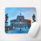 Ponte Sant'Angelo im Morgengrauen - Rom Italien Mousepad (Mit Mouse)