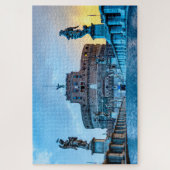 Ponte Sant'Angelo im Morgengrauen - Rom Italien Puzzle (Vertikal)
