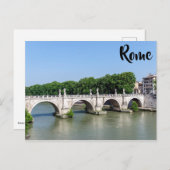 Ponte Sant'Angelo in Rom - Italien Postkarte (Vorne/Hinten)