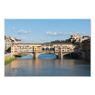 Ponte Vecchio alte Brücke - Florenz, Italien Fotodruck