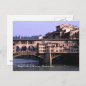 Ponte Vecchio (alte Brücke) | Postkarte (Vorne/Hinten)