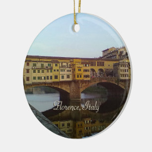 Ponte Vecchio altes Geschenk Brücken-Florenz Keramikornament