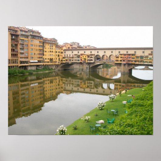 Ponte Vecchio Bridge Florence, Italien Poster (Vorne)