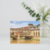 Ponte vecchio by day, Florenz oder Firenze, Italie Postkarte (Stehend Vorderseite)