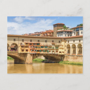 Ponte vecchio by day, Florenz oder Firenze, Italie Postkarte