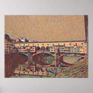 Ponte Vecchio Card Poster