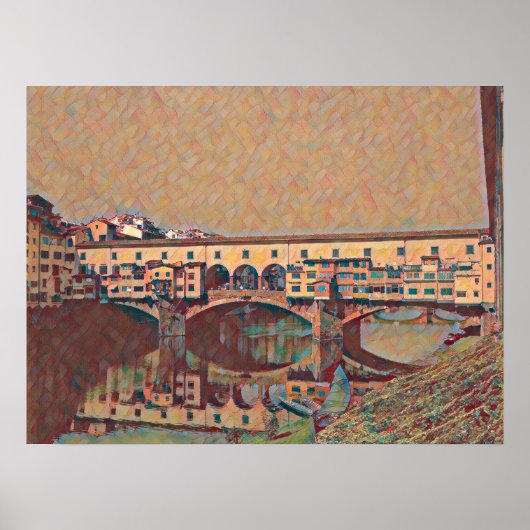Ponte Vecchio Card Poster (Vorne)