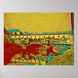Ponte Vecchio Card Poster