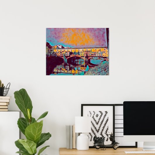 Ponte Vecchio Card Poster (Heimbüro)