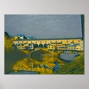 Ponte Vecchio Card Poster