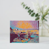 Ponte Vecchio Card Postkarte (Stehend Vorderseite)