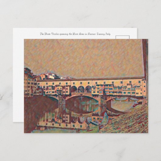 Ponte Vecchio Card Postkarte (Vorne/Hinten)