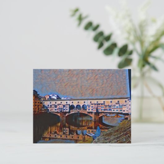 Ponte Vecchio Card Postkarte (Stehend Vorderseite)