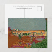 Ponte Vecchio Card Postkarte (Vorne/Hinten)
