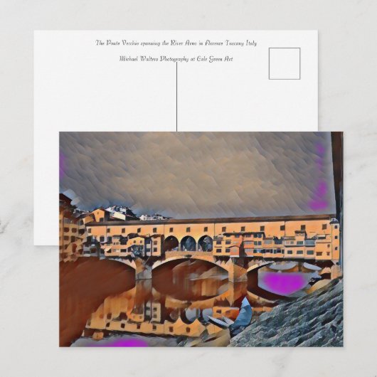 Ponte Vecchio Card Postkarte (Vorne/Hinten)