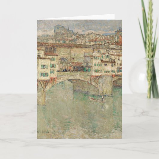 Ponte Vecchio | Childe Hassam Karte (Vorderseite)