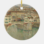 Ponte Vecchio | Childe Hassam Keramik Ornament (Hinten)