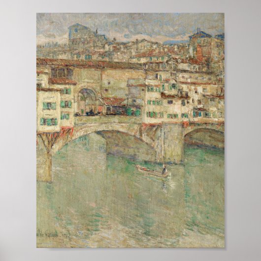 Ponte Vecchio | Childe Hassam Poster (Vorne)