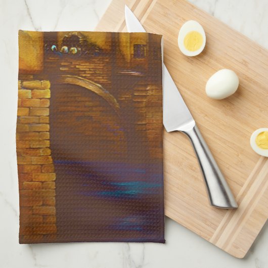 Ponte Vecchio, Firenze Geschirrtuch (Viertel Falte)