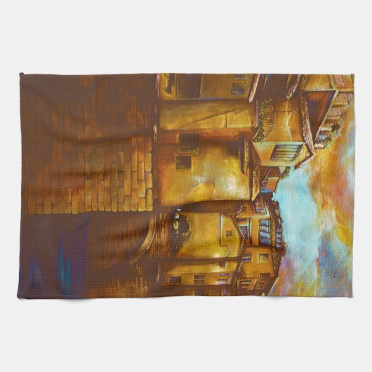 Ponte Vecchio, Firenze Geschirrtuch (Horizontal)