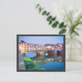 Ponte Vecchio Florence Italien Postkarte (Stehend Vorderseite)